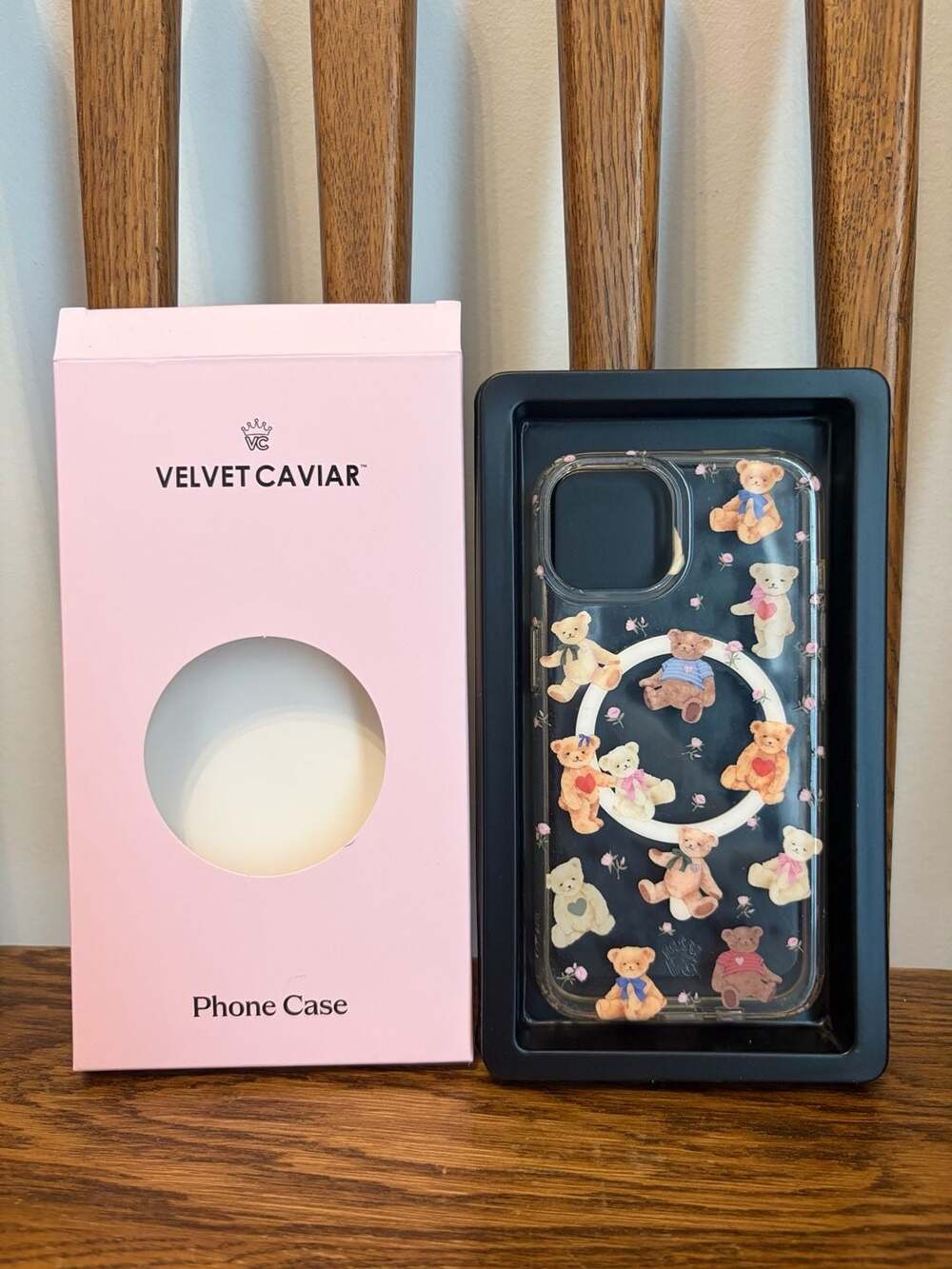 Velvet Caviar Teddy Bear iPhone Case Clear